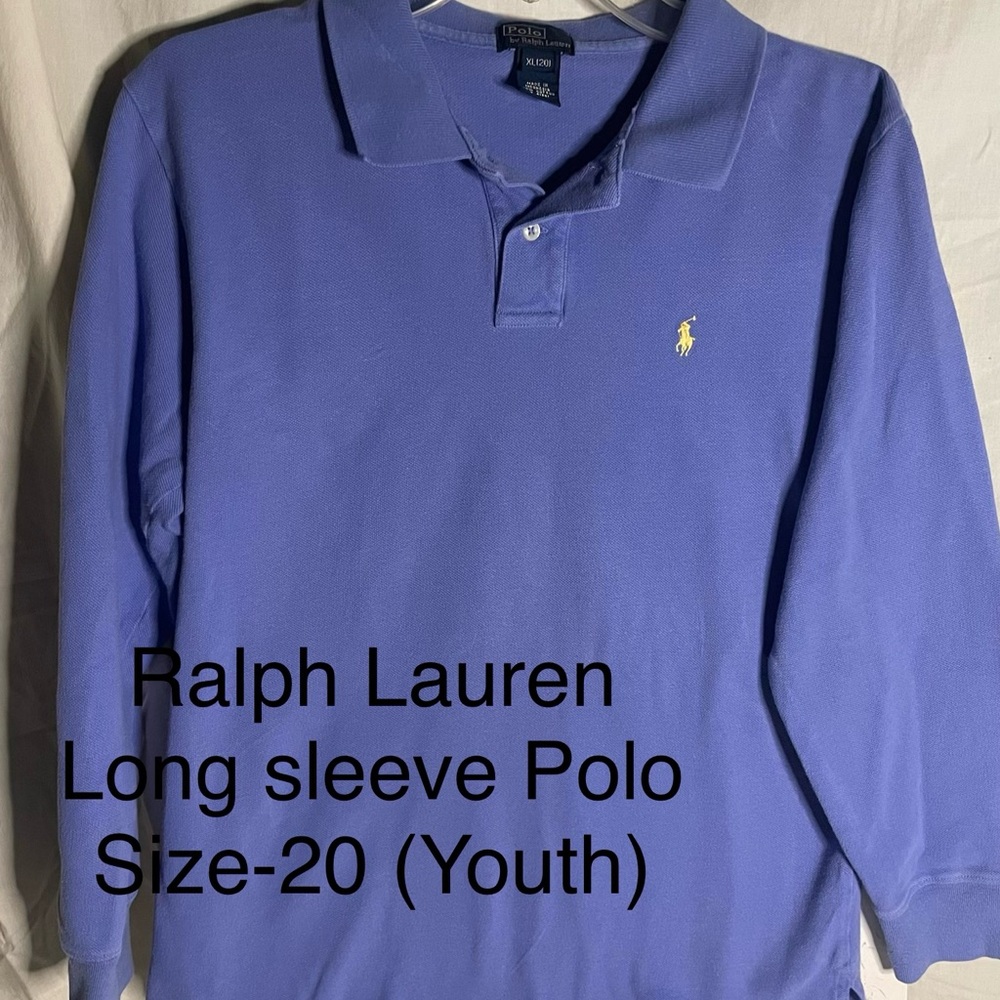 Ralph Lauren Youth Long Sleeve in Blue size 20 Youth